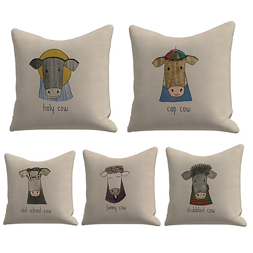 Cushion Cover 5PC Linen Soft Decorative Square Throw Pillow Cover Cushion Case Pillowcase for Sofa Bedroom 45 x 45 cm (18 x 18 Inch) Superior Quality Machine Washable
Cushion Cover 5PC Linen Soft Decorative Square Throw Pillow Cover Cushion Case Pillowcase for Sofa Bedroom 45 x 45 cm (18 x 18 Inch) Superior Quality Machine Washable
