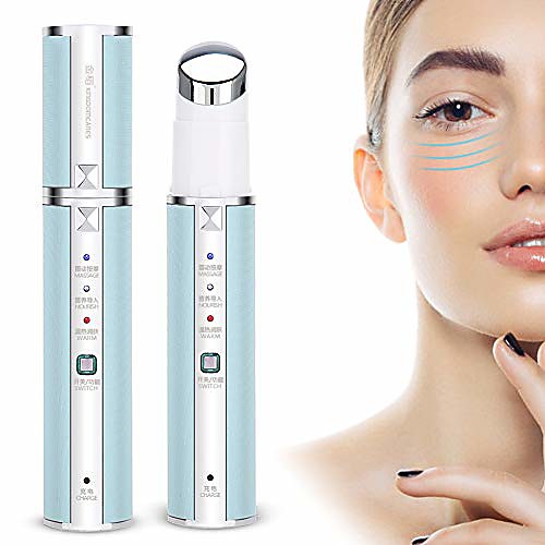 eye massager wand - electric refillable anti-wrinkle anti-aging eye massager with 42℃ heat & sonic vibration, suitable for dark circles, wrinkles, under-eye bags, usb charging(blue)
eye massager wand - electric refillable anti-wrinkle anti-aging eye massager with 42℃ heat & sonic vibration, suitable for dark circles, wrinkles, under-eye bags, usb charging(blue)
