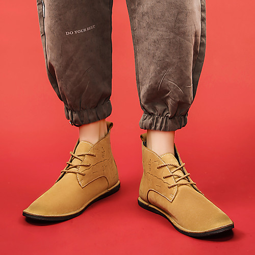 Men's Boots Casual Daily Office & Career Walking Shoes Nappa Leather Breathable Warm Waterproof Booties / Ankle Boots Light Brown Black Winter
Men's Boots Casual Daily Office & Career Walking Shoes Nappa Leather Breathable Warm Waterproof Booties / Ankle Boots Light Brown Black Winter