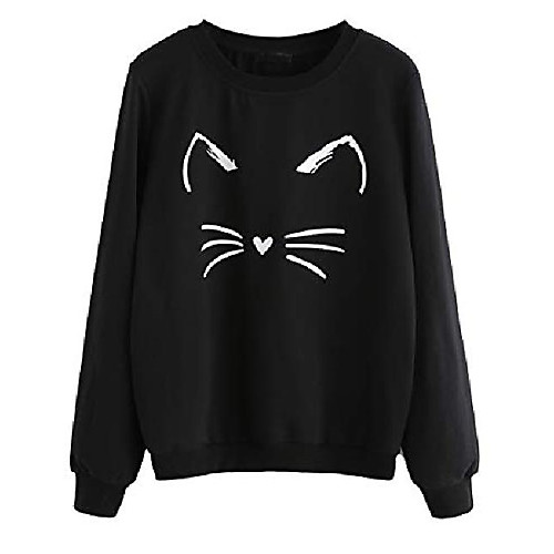 Women's Cat Print Daily Active Hoodies Sweatshirts Pink-Black White / Black Gray-black
Women's Cat Print Daily Active Hoodies Sweatshirts Pink-Black White / Black Gray-black