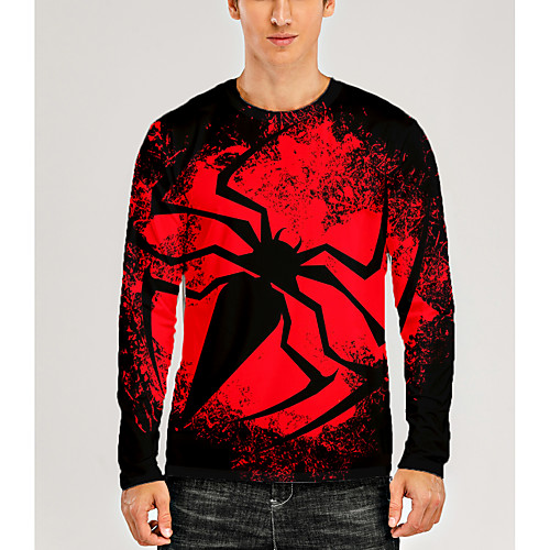 Men's T shirt 3D Print Graphic 3D Animal Print Long Sleeve Daily Tops Casual Black / Red
Men's T shirt 3D Print Graphic 3D Animal Print Long Sleeve Daily Tops Casual Black / Red