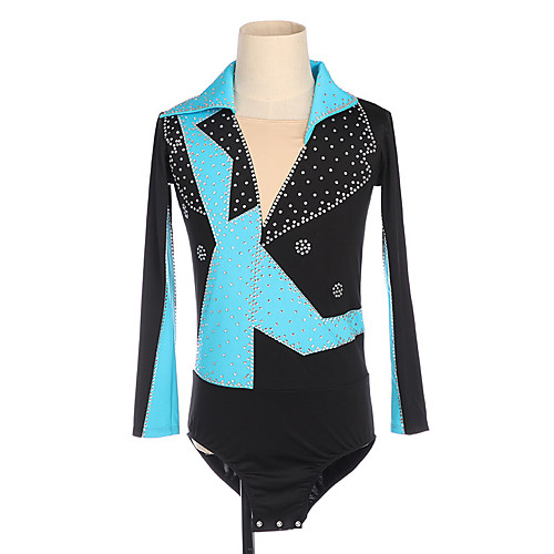 Figure Skating Top Men's Boys' Ice Skating Top Black / Red Black / Blue High Elasticity Training Competition Skating Wear Crystal / Rhinestone Long Sleeve Ice Skating Figure Skating / Kids
Figure Skating Top Men's Boys' Ice Skating Top Black / Red Black / Blue High Elasticity Training Competition Skating Wear Crystal / Rhinestone Long Sleeve Ice Skating Figure Skating / Kids
