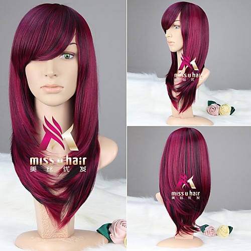 Synthetic Wig Straight Curly Asymmetrical Wig Medium Length Purple Synthetic Hair 24 inch Women's Fashionable Design Soft Comfortable Purple hairjoy
Synthetic Wig Straight Curly Asymmetrical Wig Medium Length Purple Synthetic Hair 24 inch Women's Fashionable Design Soft Comfortable Purple hairjoy