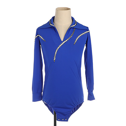 Figure Skating Top Men's Boys' Ice Skating Top Blue High Elasticity Training Competition Skating Wear Crystal / Rhinestone Long Sleeve Ice Skating Figure Skating / Kids
Figure Skating Top Men's Boys' Ice Skating Top Blue High Elasticity Training Competition Skating Wear Crystal / Rhinestone Long Sleeve Ice Skating Figure Skating / Kids