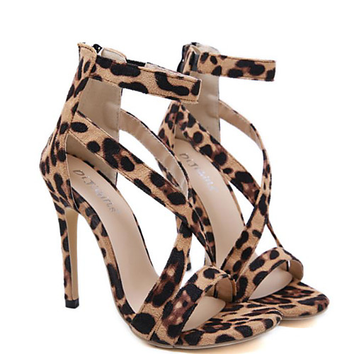 Women's Sandals Stiletto Heel Open Toe High Heel Sandals Roman Shoes Daily Walking Shoes PU Leopard Brown
Women's Sandals Stiletto Heel Open Toe High Heel Sandals Roman Shoes Daily Walking Shoes PU Leopard Brown