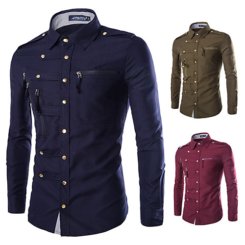 men's dress shirt long sleeve fashion multi zipper button down casual shirt black
men's dress shirt long sleeve fashion multi zipper button down casual shirt black