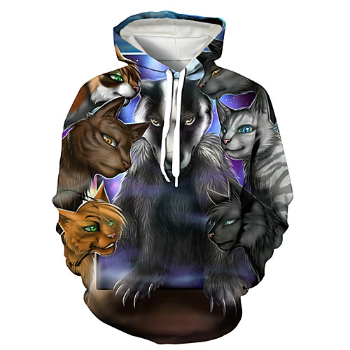 Men's Pullover Hoodie Sweatshirt Animal Patterned Graphic 3D Front Pocket Daily 3D Print 3D Print Casual Hoodies Sweatshirts Gray
Men's Pullover Hoodie Sweatshirt Animal Patterned Graphic 3D Front Pocket Daily 3D Print 3D Print Casual Hoodies Sweatshirts Gray
