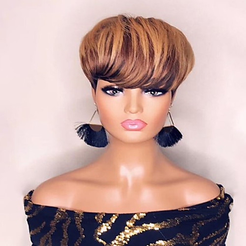 Synthetic Wig kinky Straight Middle Part Wig Short Light Brown Synthetic Hair 65 inch Women's Highlighted / Balayage Hair Dark Roots Middle Part Brown
Synthetic Wig kinky Straight Middle Part Wig Short Light Brown Synthetic Hair 65 inch Women's Highlighted / Balayage Hair Dark Roots Middle Part Brown