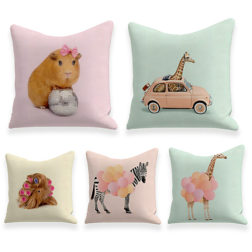 Cushion Cover 5PC Linen Soft Decorative Square Throw Pillow Cover Cushion Case Pillowcase for Sofa Bedroom 45 x 45 cm (18 x 18 Inch) Superior Quality Machine Washable
Cushion Cover 5PC Linen Soft Decorative Square Throw Pillow Cover Cushion Case Pillowcase for Sofa Bedroom 45 x 45 cm (18 x 18 Inch) Superior Quality Machine Washable