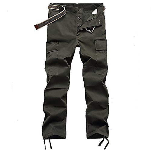 mens outdoor camo military army combat tactical multi-pocket long cargo pants casual sports working trousers(l,army green) 
mens outdoor camo military army combat tactical multi-pocket long cargo pants casual sports working trousers(l,army green)