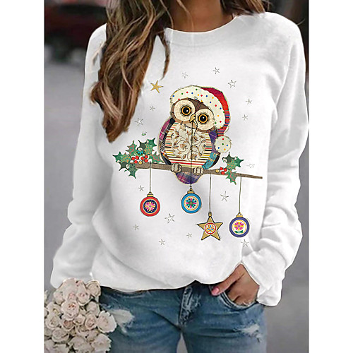 Women's Pullover Sweatshirt Graphic Owl Daily Basic Casual Hoodies Sweatshirts White Black Blushing Pink
Women's Pullover Sweatshirt Graphic Owl Daily Basic Casual Hoodies Sweatshirts White Black Blushing Pink