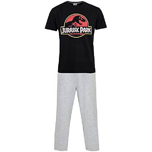 

mens dinosaur pyjamas black size small