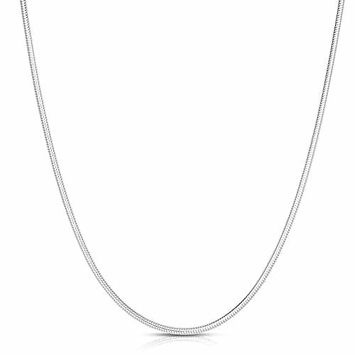 925 sterling silver 2mm-5mm snake chain necklace, round flexible italian snake chain necklace 16-30
925 sterling silver 2mm-5mm snake chain necklace, round flexible italian snake chain necklace 16-30
