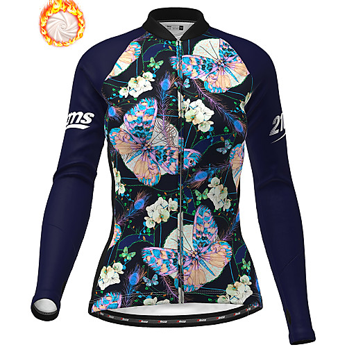 21Grams Women's Long Sleeve Cycling Jersey Winter Fleece Polyester Dark Navy Butterfly Christmas Bike Jersey Top Mountain Bike MTB Road Bike Cycling Fleece Lining Warm Quick Dry Sports Clothing
21Grams Women's Long Sleeve Cycling Jersey Winter Fleece Polyester Dark Navy Butterfly Christmas Bike Jersey Top Mountain Bike MTB Road Bike Cycling Fleece Lining Warm Quick Dry Sports Clothing