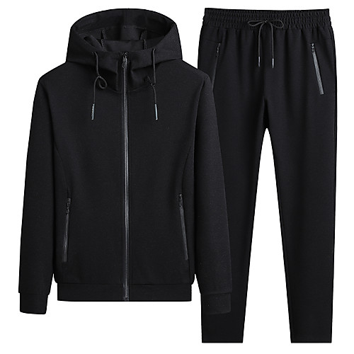 Men's 2 Piece Tracksuit Sweatsuit Street Casual 2pcs Winter Long Sleeve Spandex Breathable Sweat Out Fitness Jogging Sportswear Solid Colored Black Front Zipper Activewear Micro-elastic / Athleisure
Men's 2 Piece Tracksuit Sweatsuit Street Casual 2pcs Winter Long Sleeve Spandex Breathable Sweat Out Fitness Jogging Sportswear Solid Colored Black Front Zipper Activewear Micro-elastic / Athleisure
