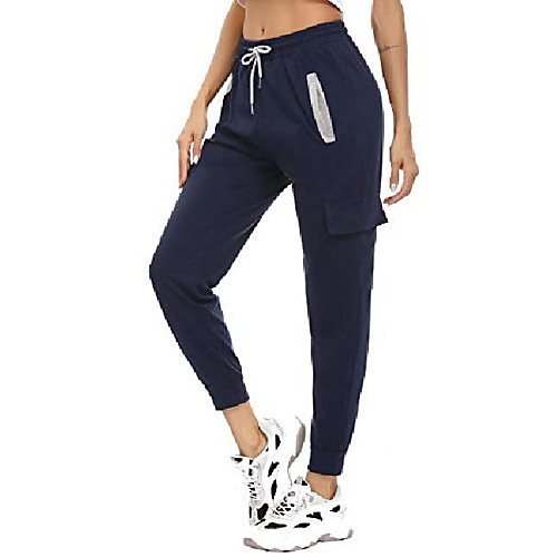 women running sweatpants striped contrast cotton joggers cuffed workout lounge pants with drawstring pockets navy blue
women running sweatpants striped contrast cotton joggers cuffed workout lounge pants with drawstring pockets navy blue