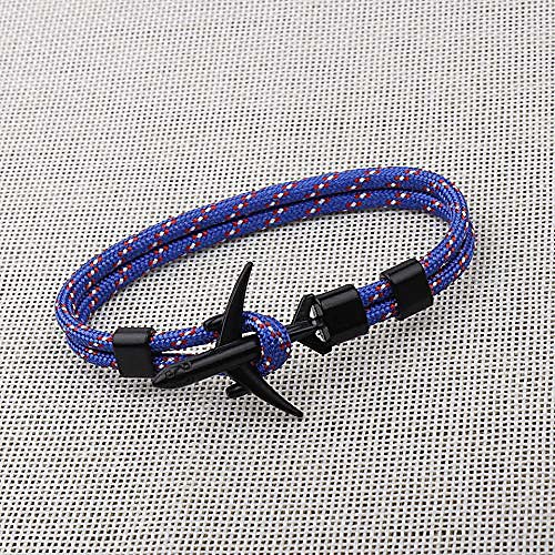 airplane flight design unisex nylon paracord rope bracelet for men and women (sapphire blue #2)
airplane flight design unisex nylon paracord rope bracelet for men and women (sapphire blue #2)
