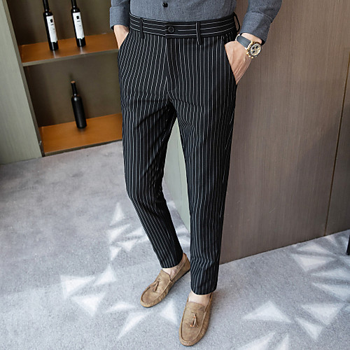 White / Black / Blue Striped Standard Fit Spandex / Polyester Suit - Notch No Buttons
White / Black / Blue Striped Standard Fit Spandex / Polyester Suit - Notch No Buttons