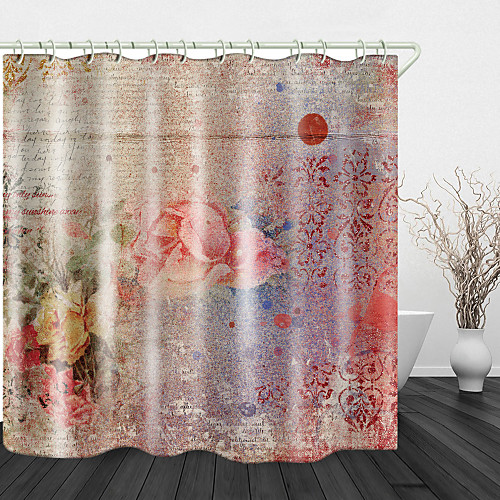 European And American Retro Background Print Waterproof Fabric Shower Curtain For Bathroom Home Decor Covered Bathtub Curtains Liner Includes With Hooks
European And American Retro Background Print Waterproof Fabric Shower Curtain For Bathroom Home Decor Covered Bathtub Curtains Liner Includes With Hooks