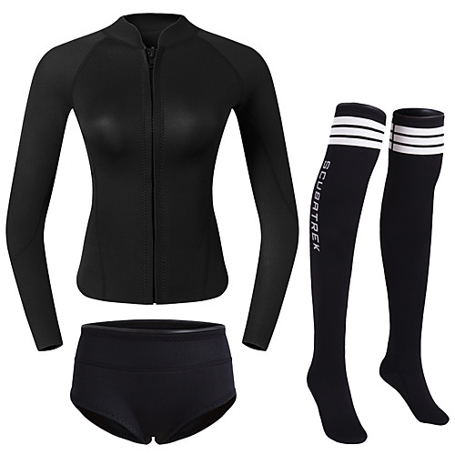 Women's Full Wetsuit 2mm CR Neoprene Diving Suit Long Sleeve Front Zip Solid Colored Autumn / Fall / High Elasticity
Women's Full Wetsuit 2mm CR Neoprene Diving Suit Long Sleeve Front Zip Solid Colored Autumn / Fall / High Elasticity