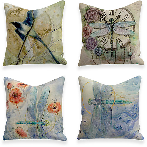 Cushion Cover 4PC Linen Soft Decorative Square Throw Pillow Cover Cushion Case Pillowcase for Sofa Bedroom 45 x 45 cm (18 x 18 Inch) Superior Quality Machine Washable
Cushion Cover 4PC Linen Soft Decorative Square Throw Pillow Cover Cushion Case Pillowcase for Sofa Bedroom 45 x 45 cm (18 x 18 Inch) Superior Quality Machine Washable