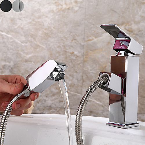Bathroom Sink Faucet - Pull out Electroplated Centerset Single Handle One HoleBath Taps
Bathroom Sink Faucet - Pull out Electroplated Centerset Single Handle One HoleBath Taps