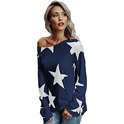 women ladies star t-shirt short sleeve round neck casual tops blouse tee (navy2, m)
women ladies star t-shirt short sleeve round neck casual tops blouse tee (navy2, m)