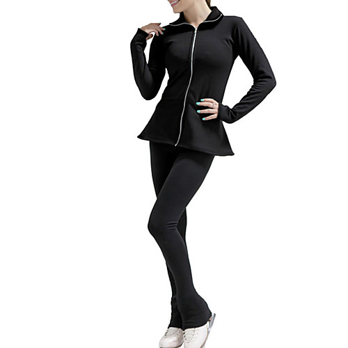 Figure Skating Jacket with Pants Women's Girls' Ice Skating Pants / Trousers Top Black Patchwork Spandex High Elasticity Training Competition Skating Wear Solid Colored Long Sleeve Ice Skating Figure
Figure Skating Jacket with Pants Women's Girls' Ice Skating Pants / Trousers Top Black Patchwork Spandex High Elasticity Training Competition Skating Wear Solid Colored Long Sleeve Ice Skating Figure