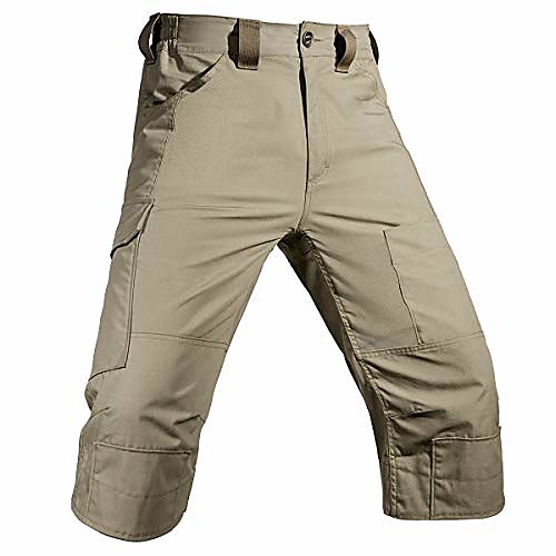 men's capri shorts pants casual 3/4 water resistant multi pockets tactical cargo short (brown, w30)
men's capri shorts pants casual 3/4 water resistant multi pockets tactical cargo short (brown, w30)