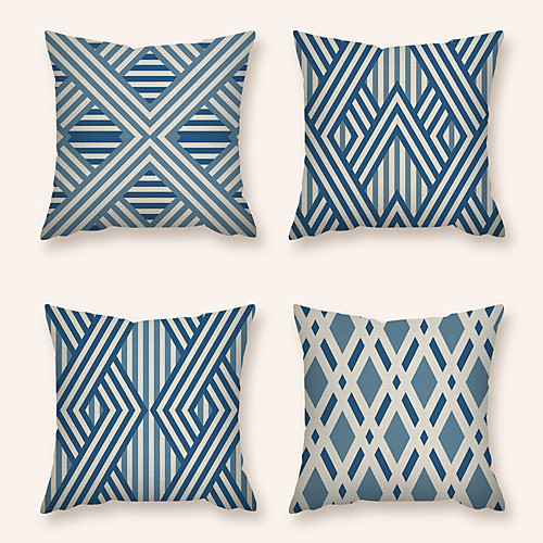 Cushion Cover 4PC Linen Soft Decorative Square Throw Pillow Cover Cushion Case Pillowcase for Sofa Bedroom 45 x 45 cm (18 x 18 Inch) Superior Quality Machine Washable
Cushion Cover 4PC Linen Soft Decorative Square Throw Pillow Cover Cushion Case Pillowcase for Sofa Bedroom 45 x 45 cm (18 x 18 Inch) Superior Quality Machine Washable