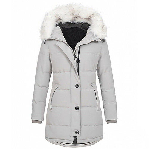 women's winter mid length cotton coat fur trimmed hooded thicken warm long jacket outwear (light grey,xxxx-large)
women's winter mid length cotton coat fur trimmed hooded thicken warm long jacket outwear (light grey,xxxx-large)