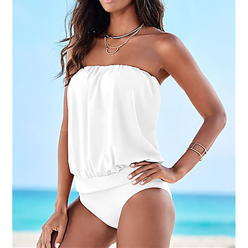 Women's One Piece Swimsuit White Blue Red Swimwear Padded Strapless Bathing Suits Fashion Sexy
Women's One Piece Swimsuit White Blue Red Swimwear Padded Strapless Bathing Suits Fashion Sexy