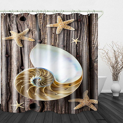 Small Conch Print Waterproof Fabric Shower Curtain for Bathroom Home Decor Covered Bathtub Curtains Liner Includes with Hooks
Small Conch Print Waterproof Fabric Shower Curtain for Bathroom Home Decor Covered Bathtub Curtains Liner Includes with Hooks