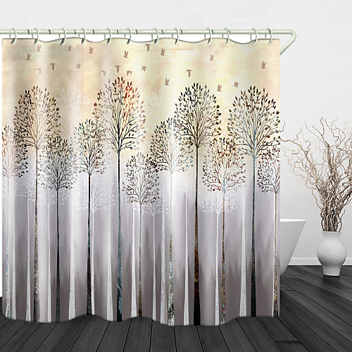Tall Trees Print Waterproof Fabric Shower Curtain for Bathroom Home Decor Covered Bathtub Curtains Liner Includes with Hooks
Tall Trees Print Waterproof Fabric Shower Curtain for Bathroom Home Decor Covered Bathtub Curtains Liner Includes with Hooks