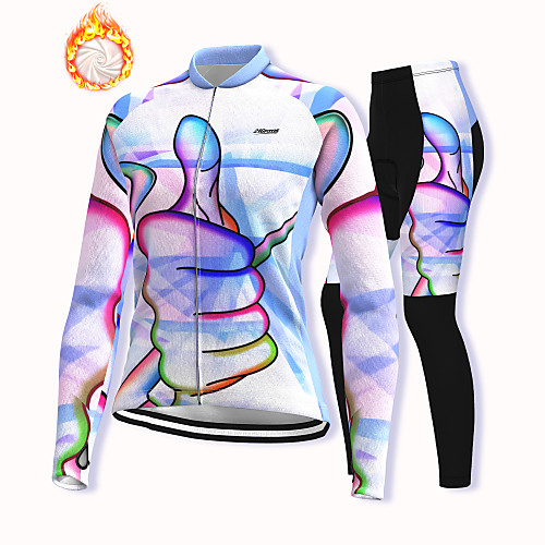 21Grams Women's Long Sleeve Cycling Jacket with Pants Winter Fleece Spandex White Bike Fleece Lining Warm Sports Graphic Mountain Bike MTB Road Bike Cycling Clothing Apparel / Stretchy / Athleisure
21Grams Women's Long Sleeve Cycling Jacket with Pants Winter Fleece Spandex White Bike Fleece Lining Warm Sports Graphic Mountain Bike MTB Road Bike Cycling Clothing Apparel / Stretchy / Athleisure