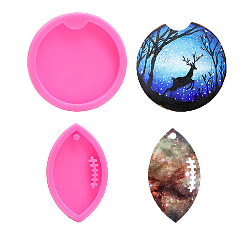 DIY Baking Mirror Crystal Silicone Mold Cup Rugby Keychain Mold Car Pendant Mold
DIY Baking Mirror Crystal Silicone Mold Cup Rugby Keychain Mold Car Pendant Mold