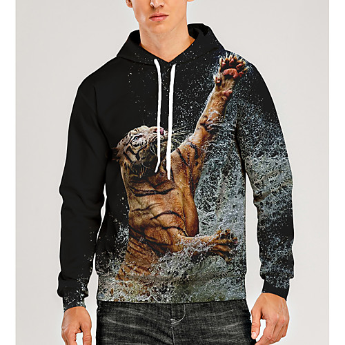 Men's Pullover Hoodie Sweatshirt Animal Patterned Graphic 3D Print Daily 3D Print 3D Print Casual Hoodies Sweatshirts Black
Men's Pullover Hoodie Sweatshirt Animal Patterned Graphic 3D Print Daily 3D Print 3D Print Casual Hoodies Sweatshirts Black