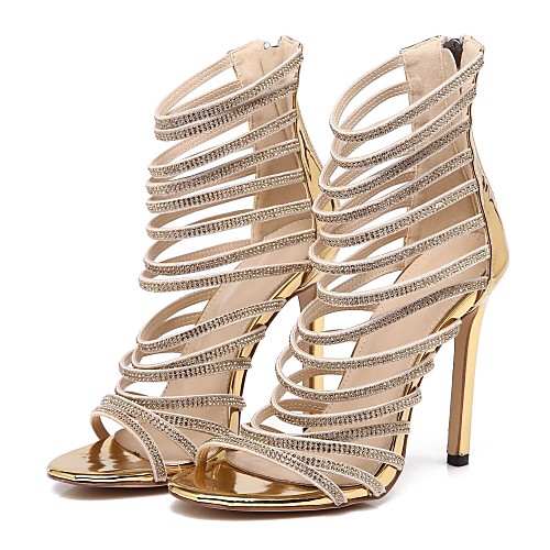 Women's Sandals Roman Shoes Gladiator Sandals Stiletto Heel Open Toe High Heel Sandals Roman Shoes Daily Walking Shoes PU Solid Colored Gold
Women's Sandals Roman Shoes Gladiator Sandals Stiletto Heel Open Toe High Heel Sandals Roman Shoes Daily Walking Shoes PU Solid Colored Gold