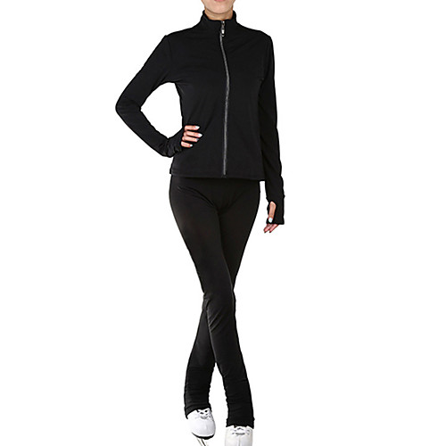 Figure Skating Jacket with Pants Women's Girls' Ice Skating Pants / Trousers Top Black Blue Patchwork Spandex High Elasticity Training Competition Skating Wear Solid Colored Long Sleeve Ice Skating
Figure Skating Jacket with Pants Women's Girls' Ice Skating Pants / Trousers Top Black Blue Patchwork Spandex High Elasticity Training Competition Skating Wear Solid Colored Long Sleeve Ice Skating