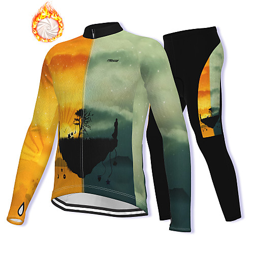 21Grams Men's Long Sleeve Cycling Jacket with Pants Winter Fleece Spandex Orange Bike Fleece Lining Warm Sports Graphic Mountain Bike MTB Road Bike Cycling Clothing Apparel / Stretchy / Athleisure
21Grams Men's Long Sleeve Cycling Jacket with Pants Winter Fleece Spandex Orange Bike Fleece Lining Warm Sports Graphic Mountain Bike MTB Road Bike Cycling Clothing Apparel / Stretchy / Athleisure