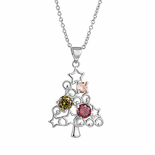 christmas santa tree claus snowman cubic zirconia pendant necklace for women girls christmas jewelry (silver christmas tree style 2)
christmas santa tree claus snowman cubic zirconia pendant necklace for women girls christmas jewelry (silver christmas tree style 2)
