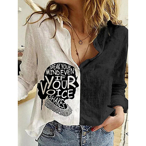 Women's Blouse Shirt Portrait Long Sleeve Print Shirt Collar Tops Basic Basic Top White
Women's Blouse Shirt Portrait Long Sleeve Print Shirt Collar Tops Basic Basic Top White