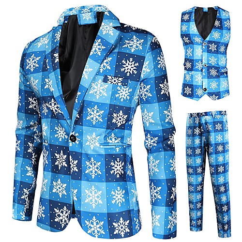 Tuxedos Tailored Fit Notch Single Breasted One-button Polyster / Polyester Cartoon / Christmas
Tuxedos Tailored Fit Notch Single Breasted One-button Polyster / Polyester Cartoon / Christmas