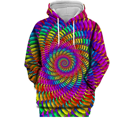 Women's Pullover Hoodie Sweatshirt Geometric 3D Print Daily Sports 3D Print Active Casual Hoodies Sweatshirts Rainbow
Women's Pullover Hoodie Sweatshirt Geometric 3D Print Daily Sports 3D Print Active Casual Hoodies Sweatshirts Rainbow