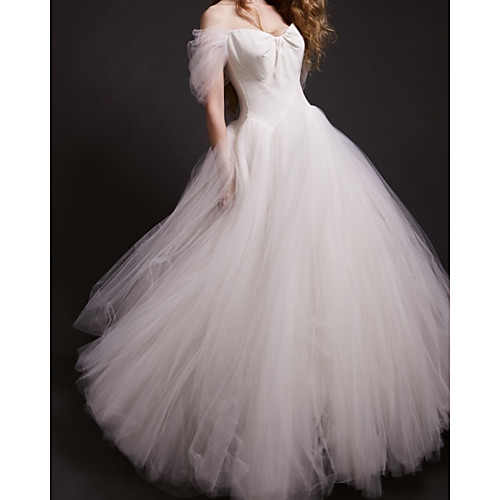 Ball Gown Wedding Dresses Off Shoulder Floor Length Tulle Short Sleeve Formal Romantic with 2021
Ball Gown Wedding Dresses Off Shoulder Floor Length Tulle Short Sleeve Formal Romantic with 2021