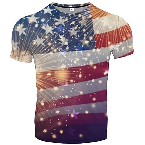 Men's T shirt Striped Graphic Geometric Plus Size Print Short Sleeve Casual Tops Rainbow
Men's T shirt Striped Graphic Geometric Plus Size Print Short Sleeve Casual Tops Rainbow