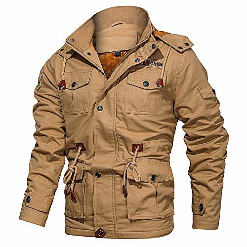 Men's Hiking Fleece Jacket Winter Outdoor Lightweight Windproof Breathable Quick Dry Winter Jacket Top Fleece Fishing Climbing Camping / Hiking / Caving Black khaki Green
Men's Hiking Fleece Jacket Winter Outdoor Lightweight Windproof Breathable Quick Dry Winter Jacket Top Fleece Fishing Climbing Camping / Hiking / Caving Black khaki Green