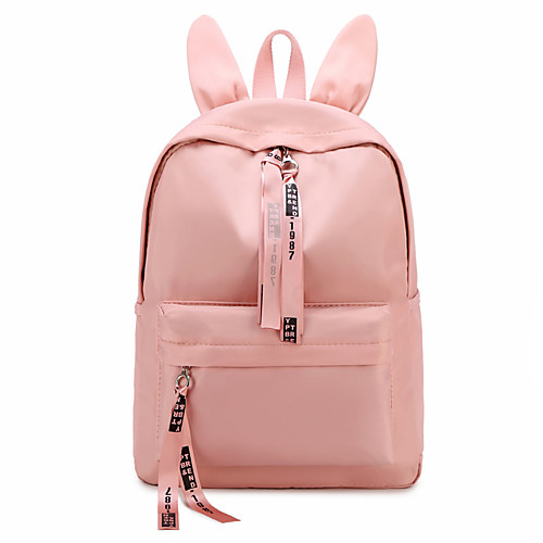 Women's Oxford School Bag Commuter Backpack Large Capacity Zipper Solid Color School Daily Backpack Black Blushing Pink
Women's Oxford School Bag Commuter Backpack Large Capacity Zipper Solid Color School Daily Backpack Black Blushing Pink