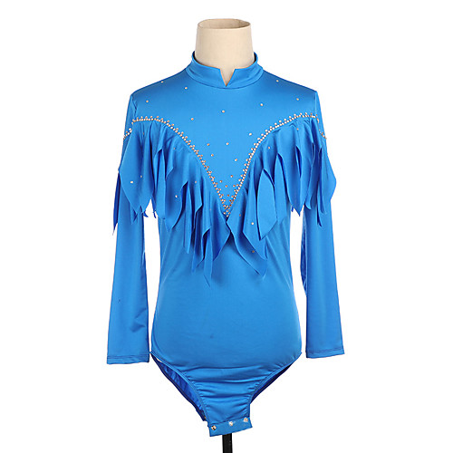 Figure Skating Top Men's Boys' Ice Skating Top Blue High Elasticity Training Competition Skating Wear Crystal / Rhinestone Long Sleeve Ice Skating Figure Skating / Kids
Figure Skating Top Men's Boys' Ice Skating Top Blue High Elasticity Training Competition Skating Wear Crystal / Rhinestone Long Sleeve Ice Skating Figure Skating / Kids