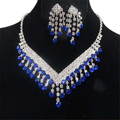 Women's Jewelry Set Bridal Jewelry Sets Tassel Fringe Heart Precious Fashion Silver Plated Earrings Jewelry Blue / Red For Christmas Wedding Halloween Party Evening Gift 1 set
Women's Jewelry Set Bridal Jewelry Sets Tassel Fringe Heart Precious Fashion Silver Plated Earrings Jewelry Blue / Red For Christmas Wedding Halloween Party Evening Gift 1 set